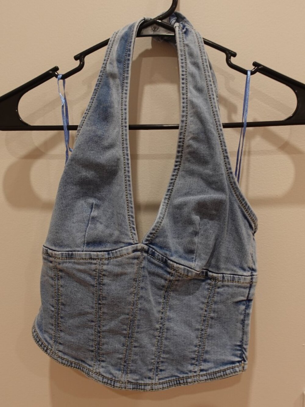 Garage Demin Halter Top